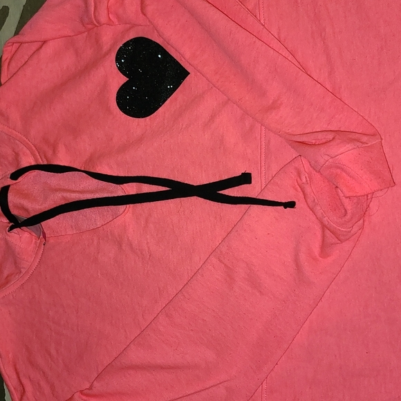 No Boundaries Tops - Cute pink tunic top with hood